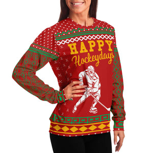 Happy Hockeydays Ugly Christmas Sweater