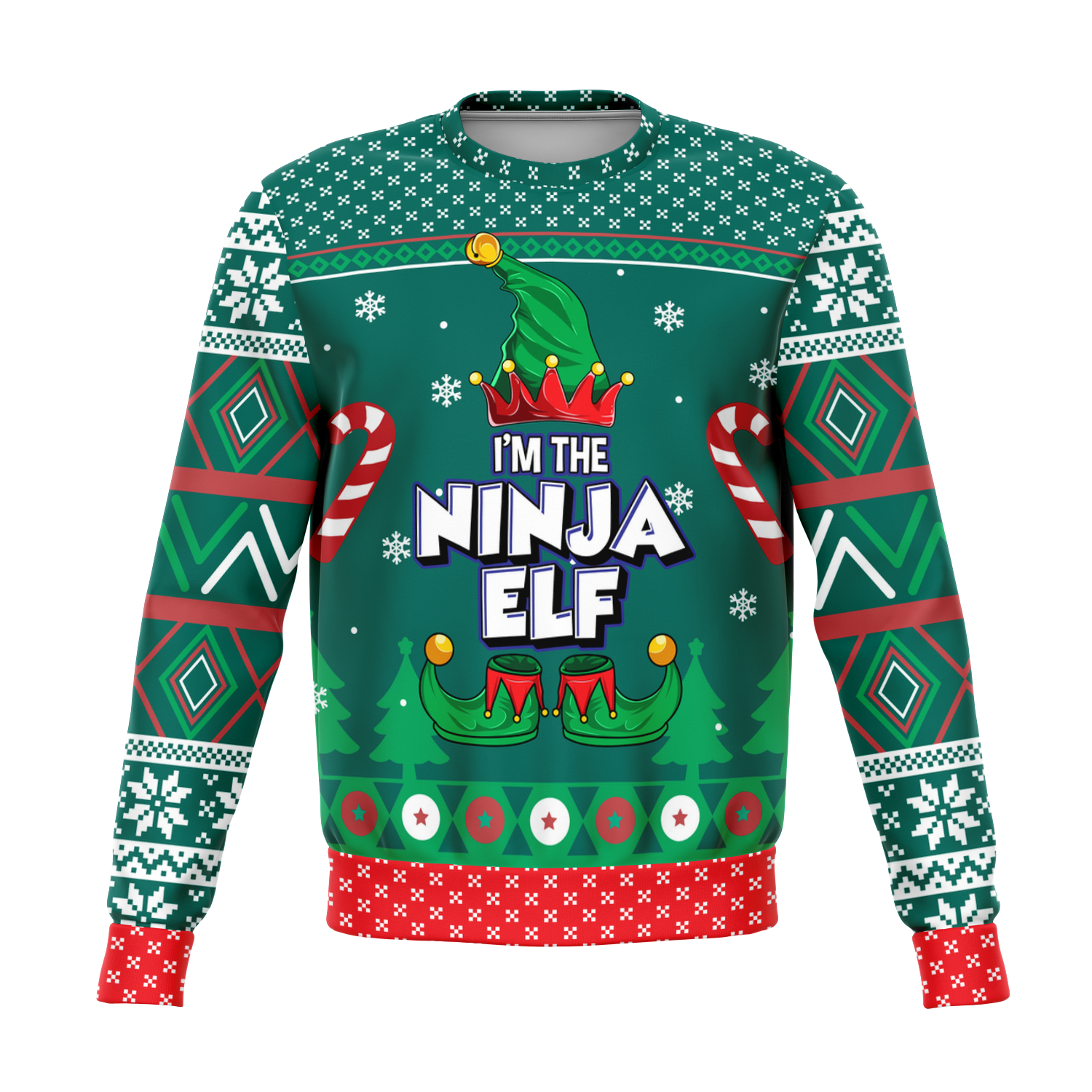 Ninja Elf  - Family Fun Matching Outfit - Ugly Christmas Sweater