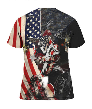 Patriotic Welder T-Shirts