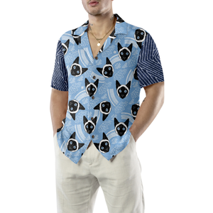 Grumpy Cat Blue Hawaiian Shirt