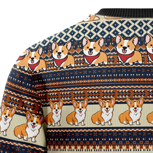 Pembroke Welsh Corgi Christmas Ugly Sweater