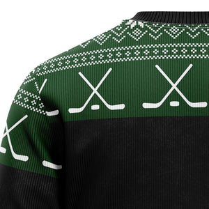 Hockey Sports Christmas Ugly Sweater