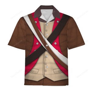 US Infantry-6th Continental Regiment-1776-1783 Cosplay Costume - Hawaiian Shirt