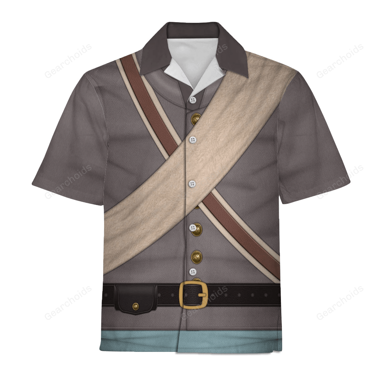 US Confederate Army-Infantry-Private Soldier Uniform Cosplay Costume - Hawaiian Shirt