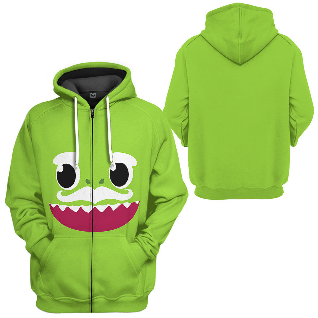 Grandpa Shark Family Cosplay Costume Hoodie