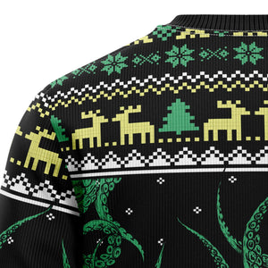 Octopus Cool Ugly Christmas Sweater