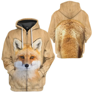 Fox Front And Back - Hoodie