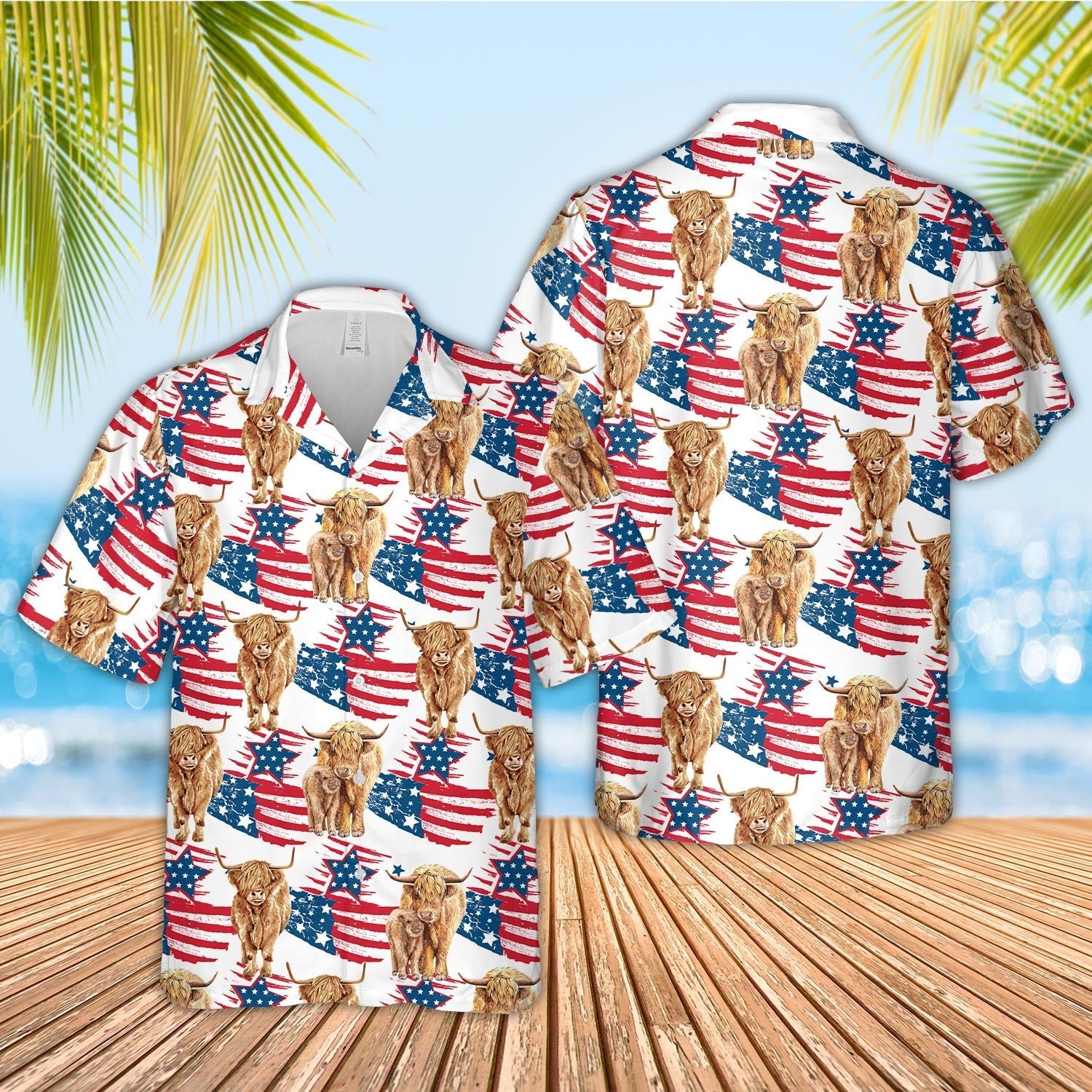 Unique Highland Happy Flag 3D - Hawaiian Shirt