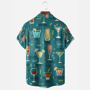 All Kinds Of Cocktail Let's Drink - Hawaiian Shirt