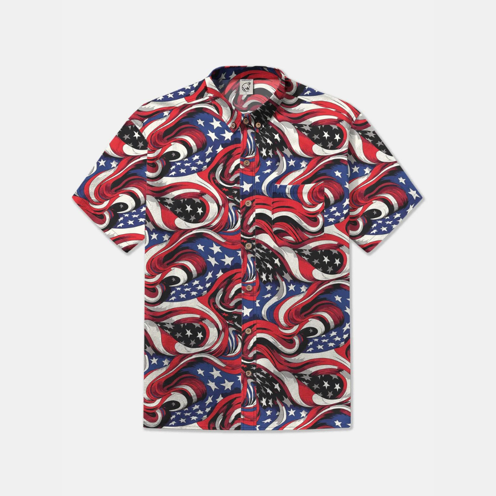 American Flag New Version - Hawaiian Shirt