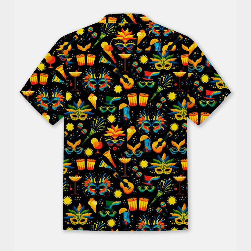 Mexico Carnival Mask Pattern - Hawaiian Shirt