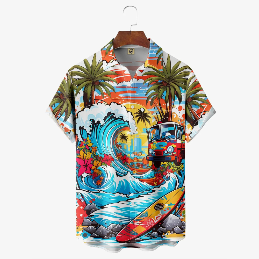 Beach Party Blue Wave - Hawaiian Shirt