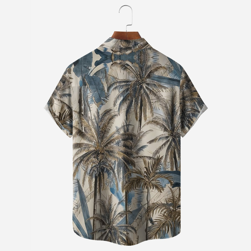 Vintage Coconuts And Palm Trees - Hawaiian Shirt