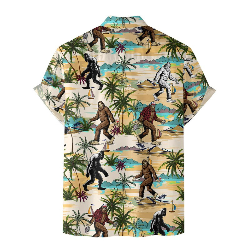 Bigfoot In The Tropical Summer - Hawaiian Shirt