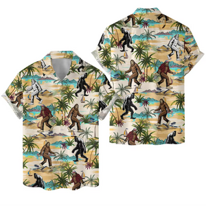 Bigfoot In The Tropical Summer - Hawaiian Shirt