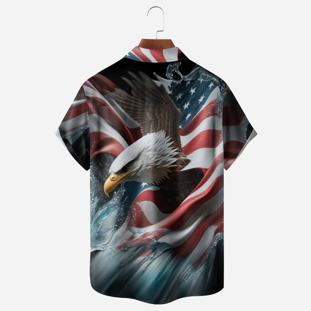 Indepndence Day Eagle The US Flag  - Hawaiian Shirt