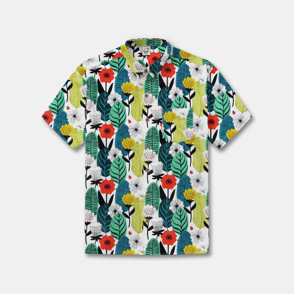 Coloful Leafy Bouquet - Hawaiian Shirt