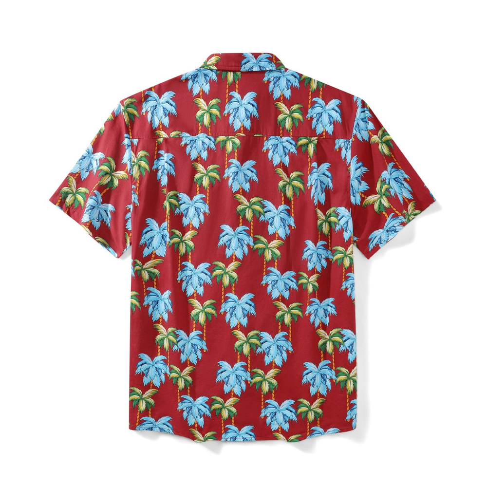 Blue Palm Tree Pattern - Hawaiian Shirt