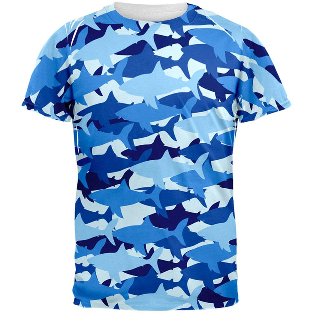 Shark Camo All Over T-Shirt