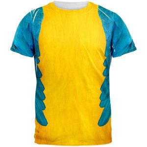 Halloween Blue & Yellow Parrot Macaw Costume Cosplay - T-Shirt