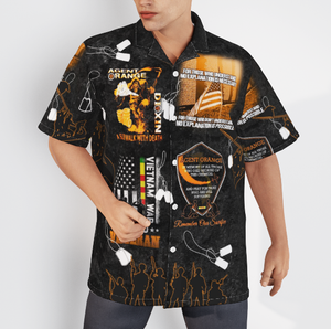 Agent Orange Vietnam Proud Veteran Memorial - Hawaiian Shirt