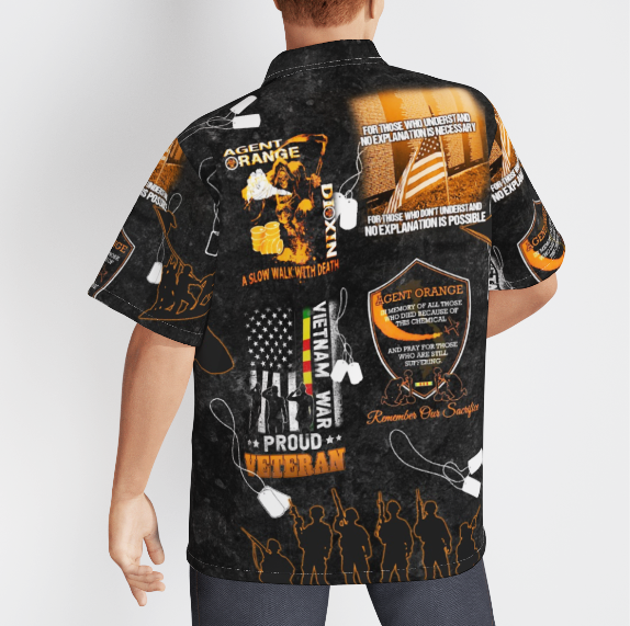 Agent Orange Vietnam Proud Veteran Memorial - Hawaiian Shirt