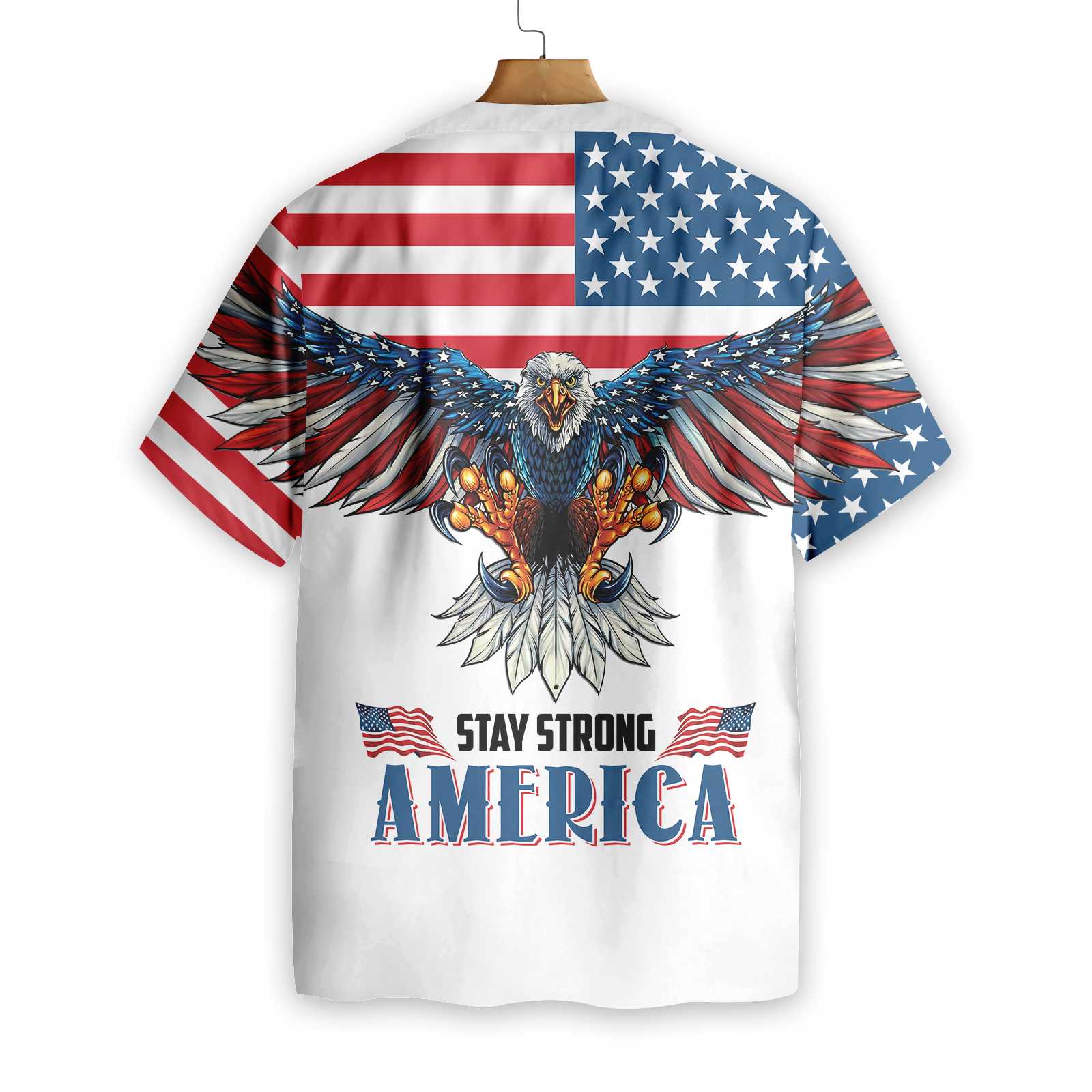 American Eagle Stay Strong - For Men And Women - Hawaiian Shirt