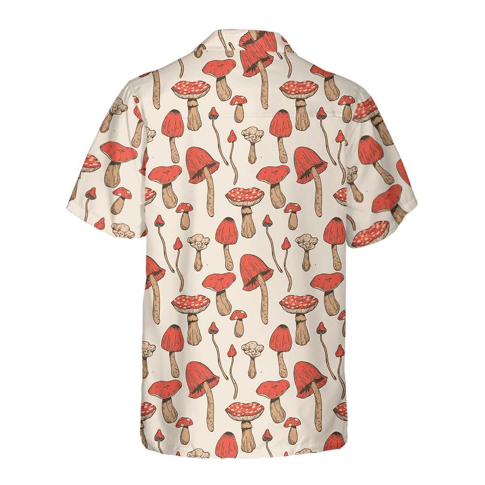 Autumn Mushrooms Short Sleeve - Hawaiian Shirt