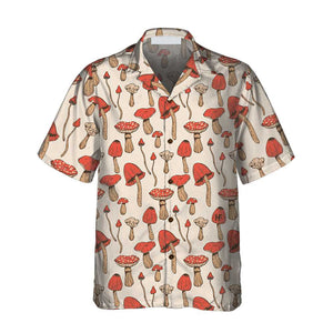 Autumn Mushrooms Short Sleeve - Hawaiian Shirt