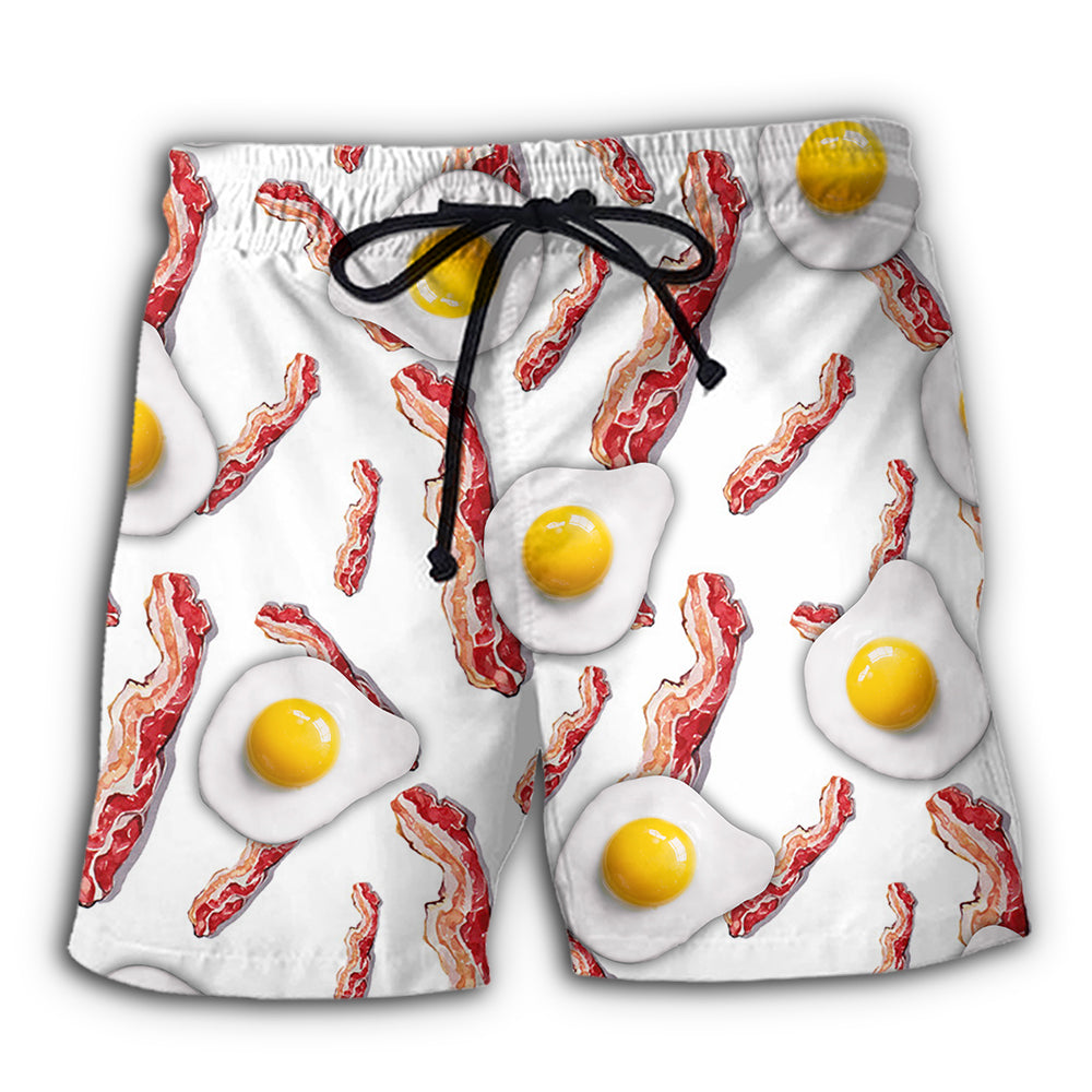 Food Bacon Egg Food Collection - Beach Shorts