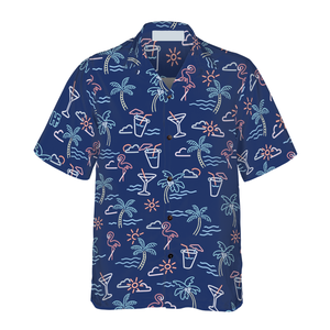 Beach Party Tropical Flamingo Hawaiian Shirt