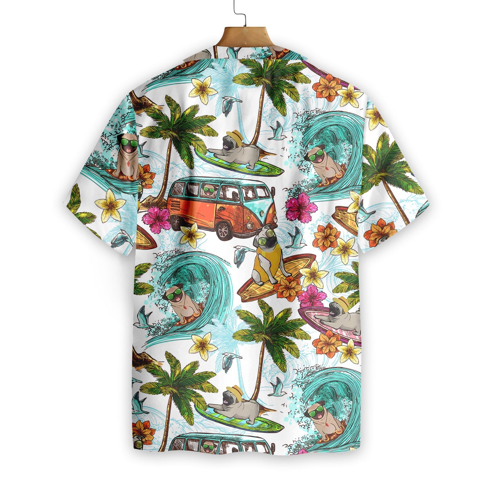 Beach Pugs Hawaiian Shirt