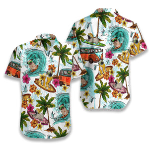 Beach Pugs Hawaiian Shirt