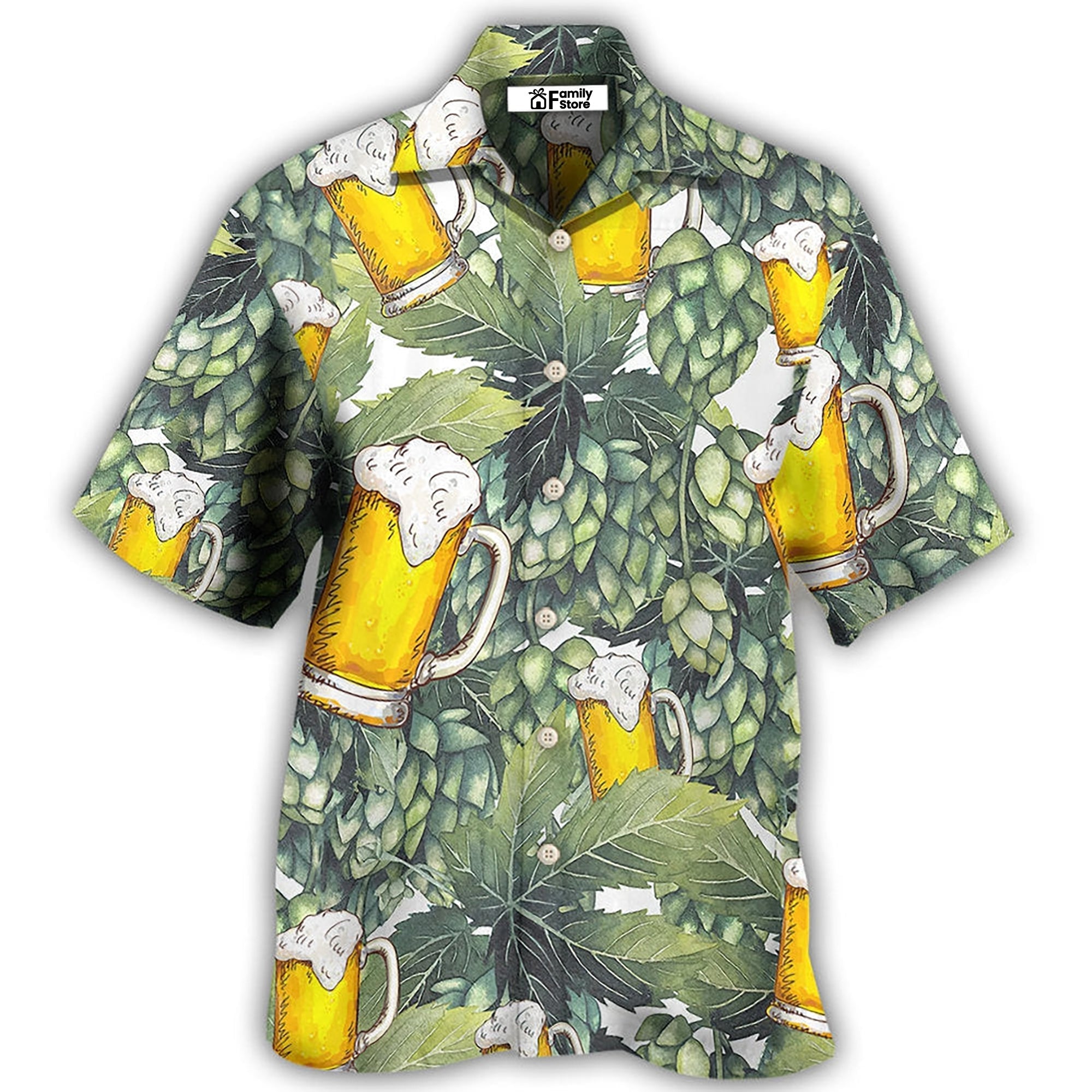 Craft Beer And Hops - Hawaiian Shirt