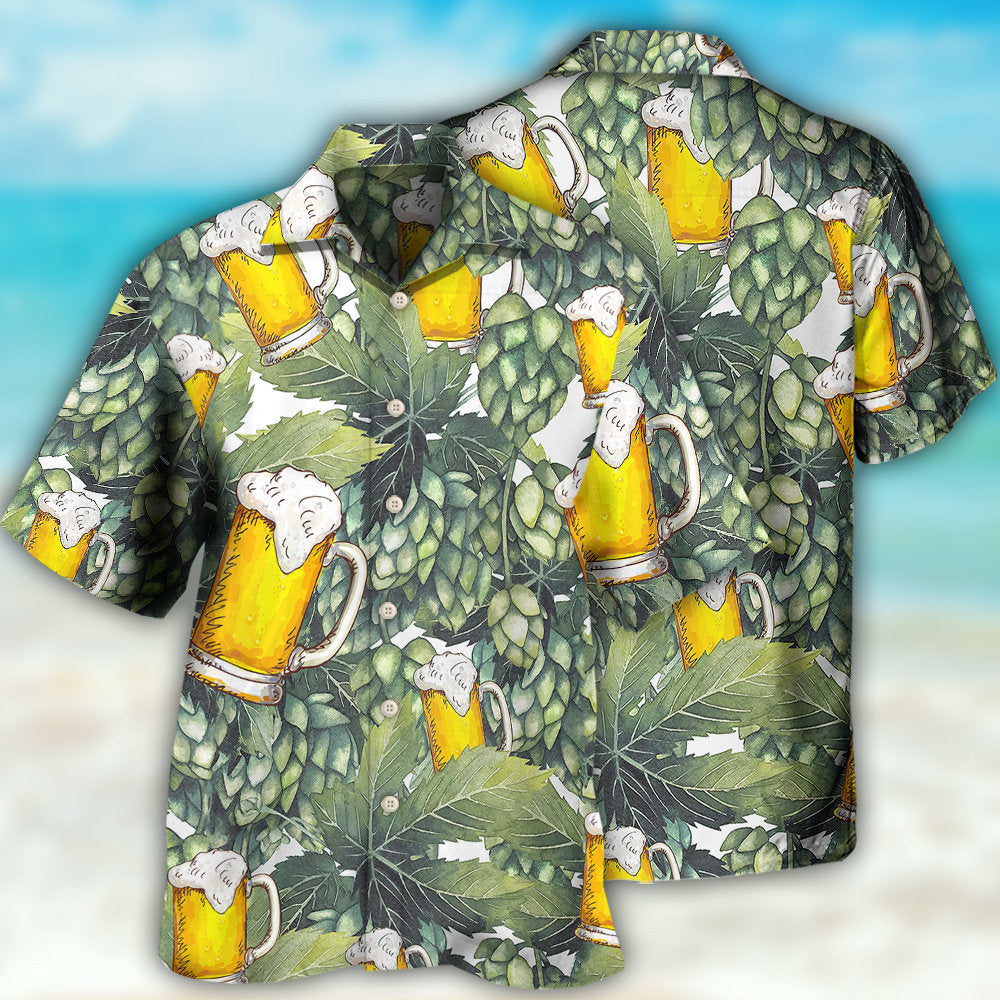 Craft Beer And Hops - Hawaiian Shirt