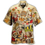 BeerDrinkingBeerWithSantaClaus HawaiianShirt OwlOhh_1724_1
