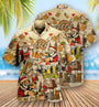 BeerDrinkingBeerWithSantaClaus HawaiianShirt OwlOhh_1724_3