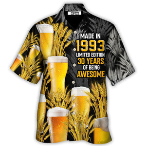 Happy Drinking Beer Made In 1993 - Hawaiian Shirt