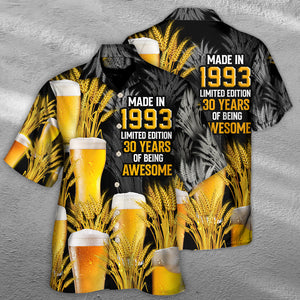 Happy Drinking Beer Made In 1993 - Hawaiian Shirt