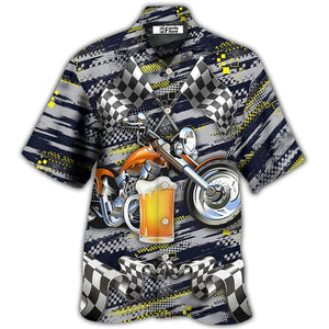 I Like Beer And Motocycles And Maybe 3 People - Hawaiian Shirt