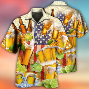 Beer Independence Day America - Hawaiian Shirt