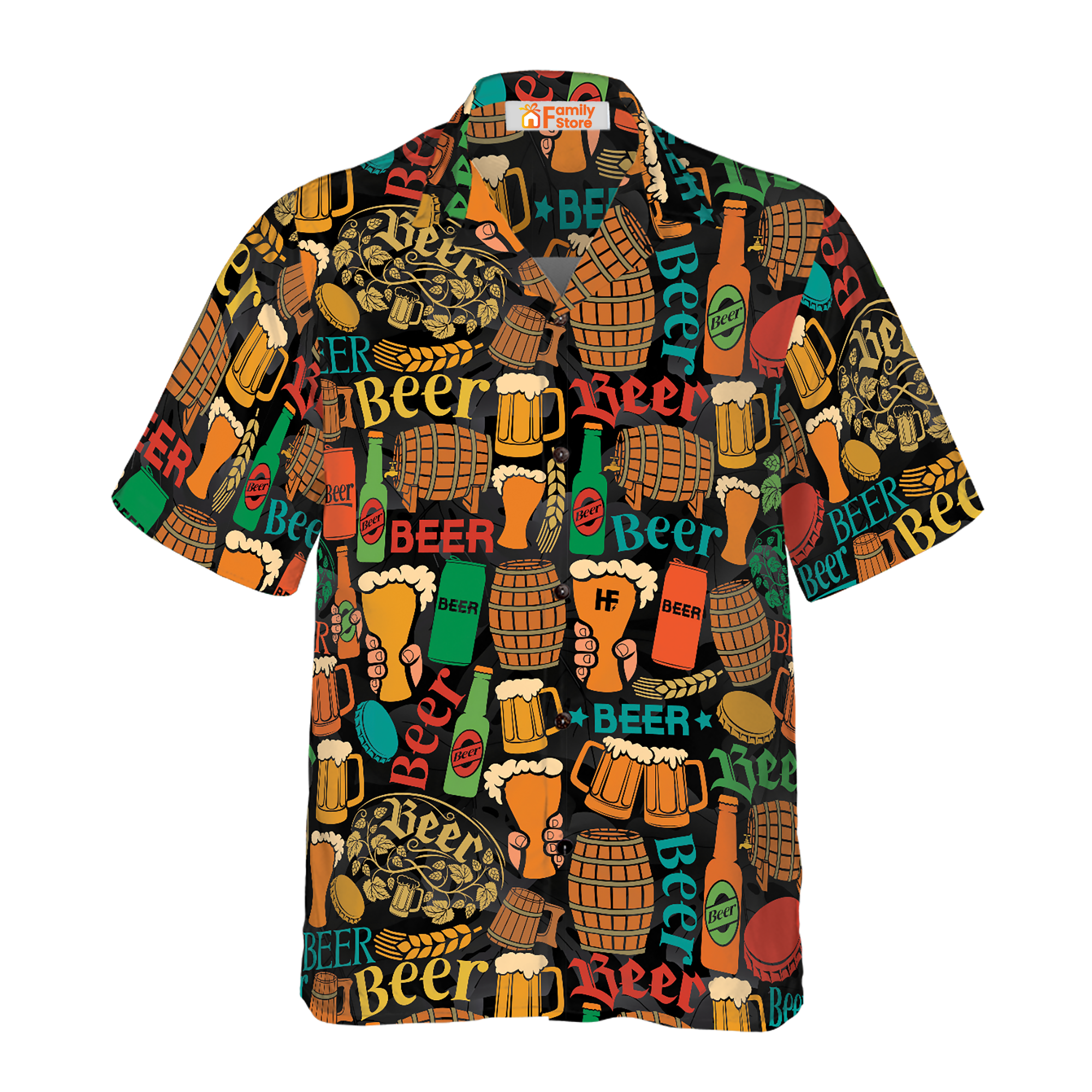 Beer Mug Pattern - Hawaiian Shirt