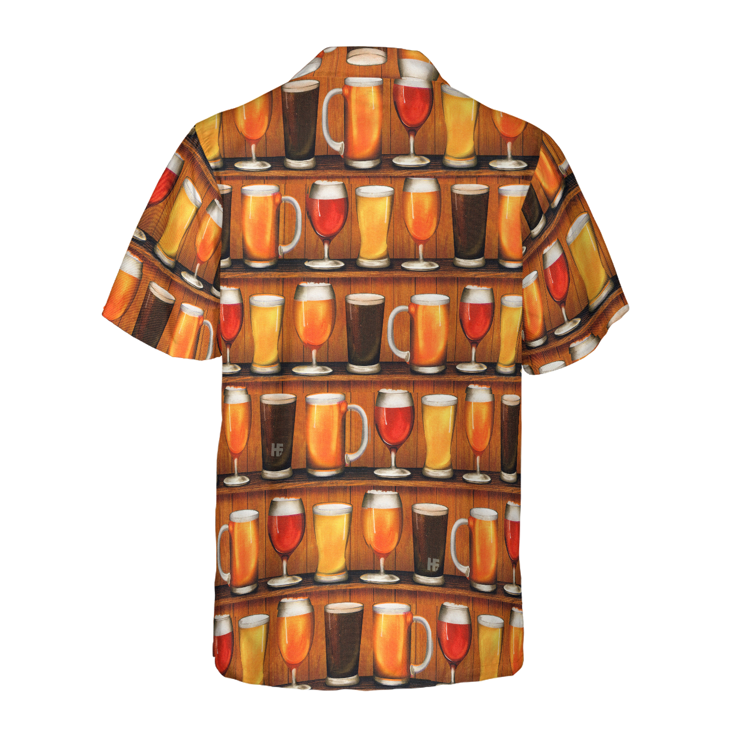 Beer Mugs Orange Color - Hawaiian Shirt