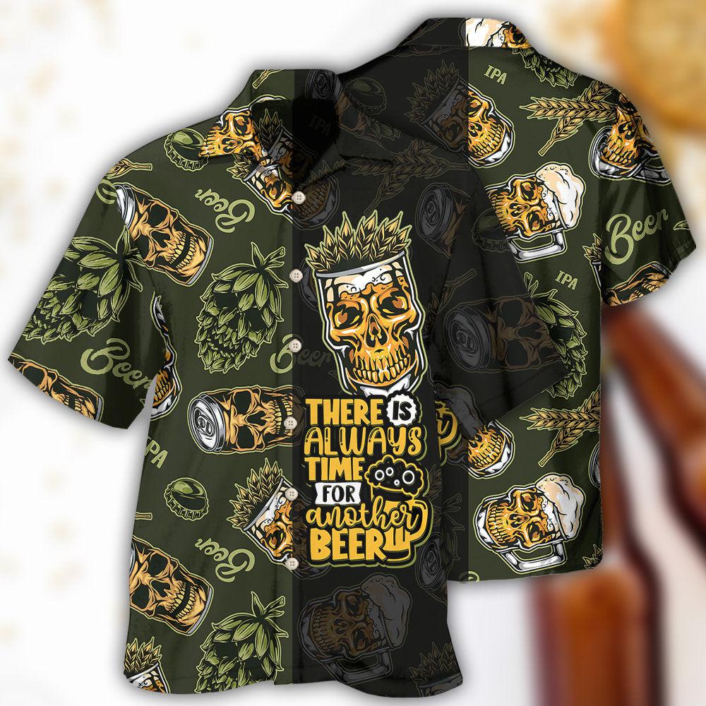 BeerThereIsAlwaysTimeForAnotherBeer HawaiianShirt OwlOhh_5350_3