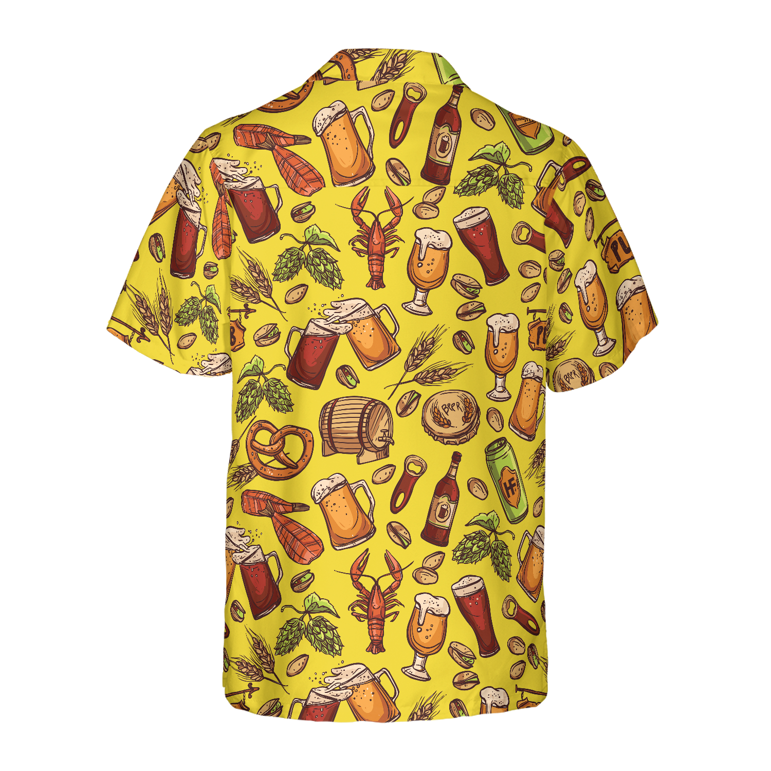 Beer Yellow Lobster Yummy - Hawaiian Shirt