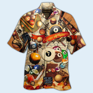 Billiard Never Give Up Until The Last Ball Falls - Hawaiian Shirt