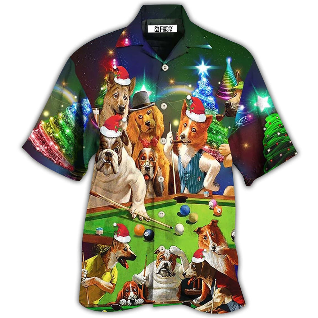 BilliardVintageDogsMerryChristmas HawaiianShirt OwlOhh_7468_1