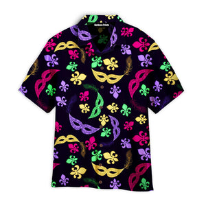 Black Happy Carnival Mardi Gras - Hawaiian Shirt