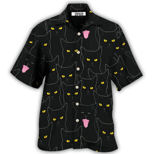 Black Cat Lovely Looking At You - Gift For Cat Lovers - Hawaiian Shirt