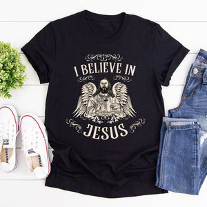 Unique Christian Unisex T-shirt - I Believe In Jesus HIM252